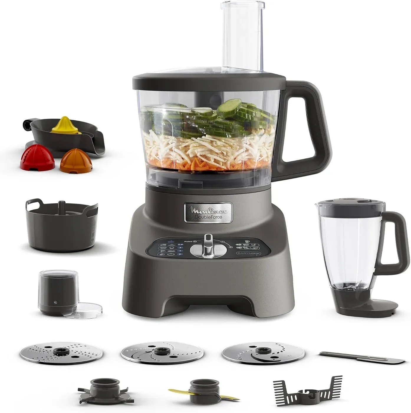 Moulinex DoubleForce robot multifonction 1000 W, blender 2 L